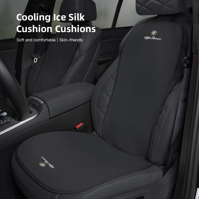 Car Stickers For Alfa Romeo Car Seat Cushion Breathable Protector Pad Auto Interior For Alfa Romeo 4C 159 166 Spider Giulia Giul zxb894