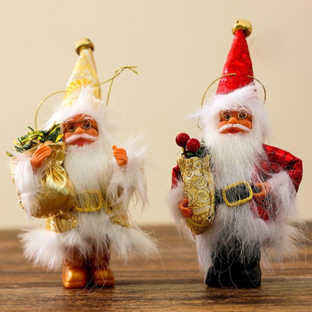 New Year Standing Hooded Santa Claus Creative Christmas Decorations New Christmas Gifts Pendant