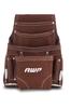 AWP Premium Tool Organizer for Professional Toolbox for Efficient 10 Pockets Pouch, Multi-Pocket Electricians, Organization, Brown, 1LS-688-1