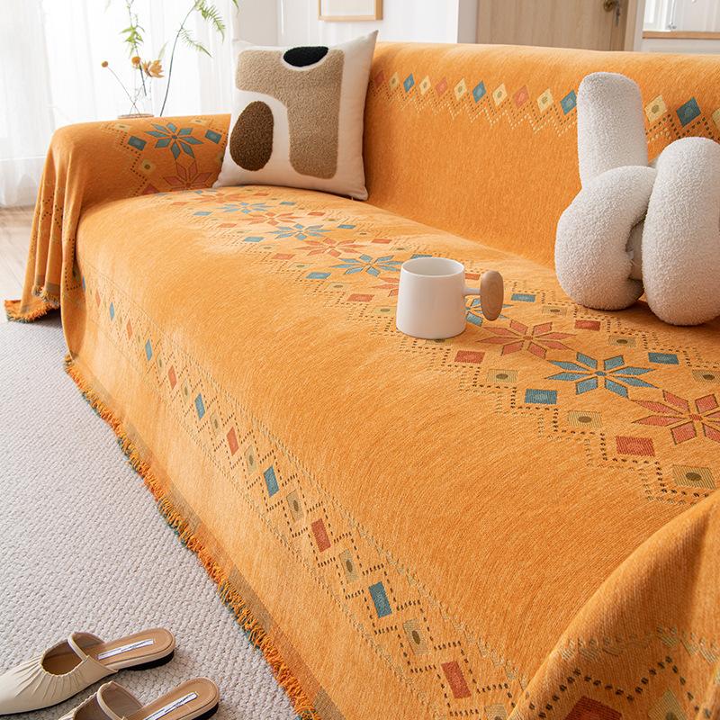 Nordic Minimalist Style Sofa Towel Full Cover Cloth Chenille Non-Slip All-Inclusive Sofa Cover Universal Cover Four Seasons Universal