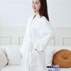 Unisex Waffle Yukata Bathrobe - Thickened Cotton for Autumn/Winter, Ideal for Couples & Star Hotels