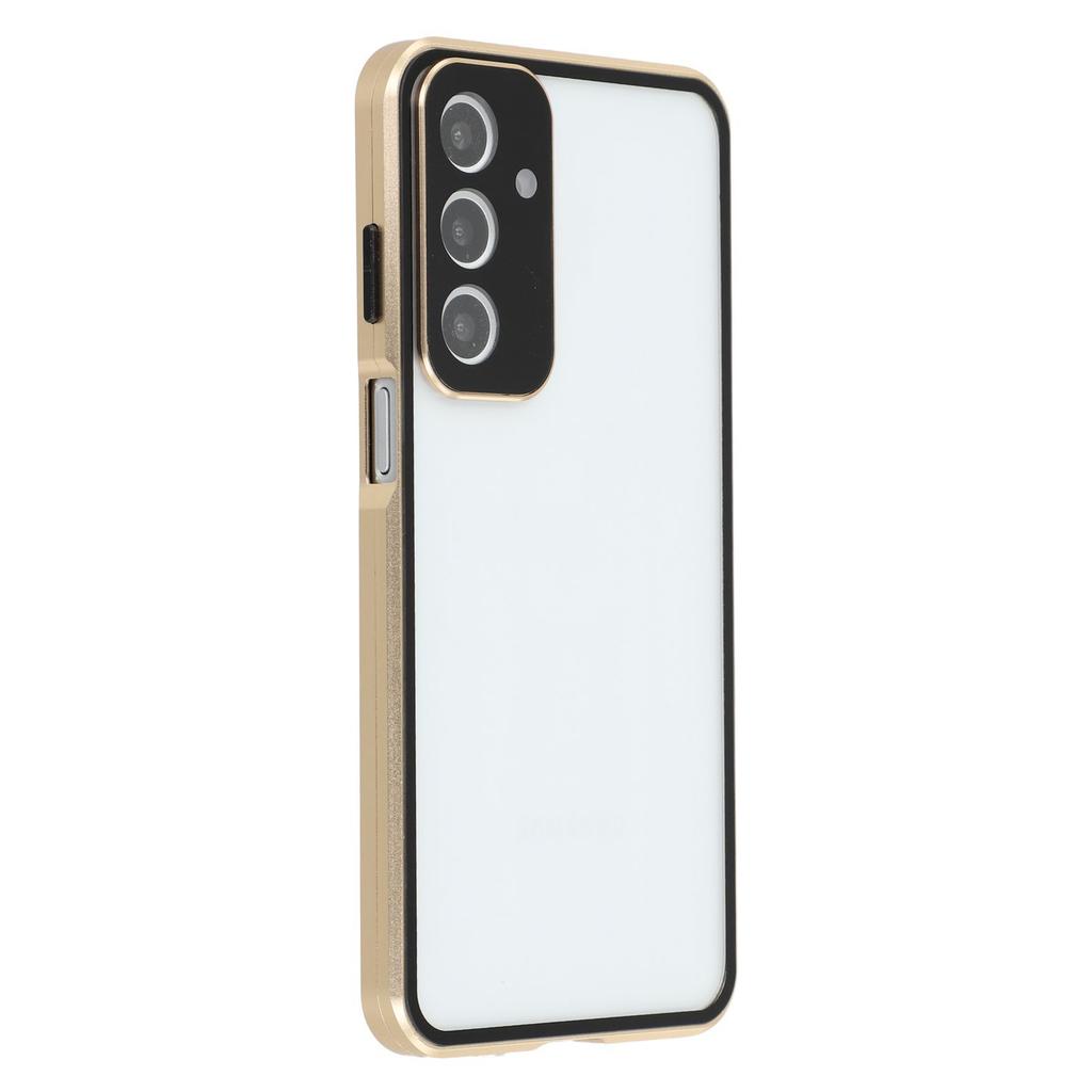 For Samsung Galaxy A16 5G/4G Case with Anti-Spy Screen Protector/Lens Film Tempered Glass Metal Phone Cover