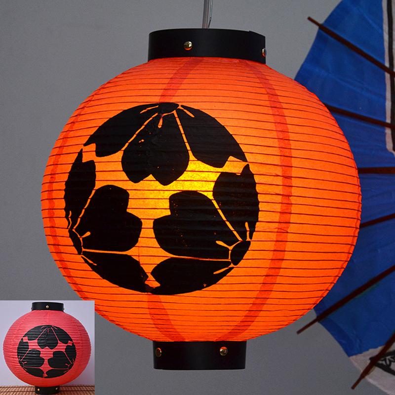 30cm Japanese Paper Lantern Oriental Style Izakaya Sushi Pub Lantern Sakura Restaurant Festival Hanging Lantern Advertising Sign