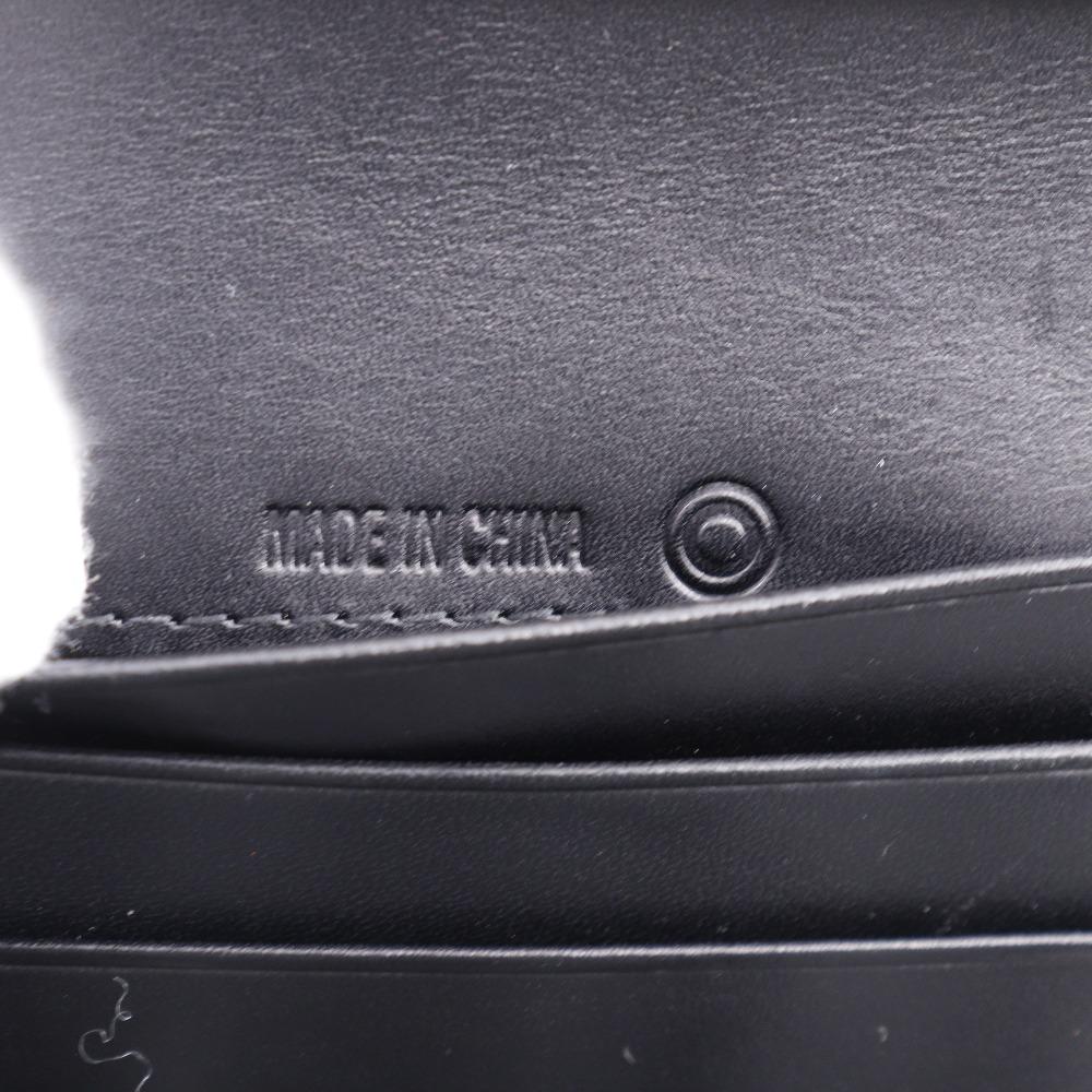 COACH logo Bi-Fold Wallet Gamaguchi black Calfskin Women Used