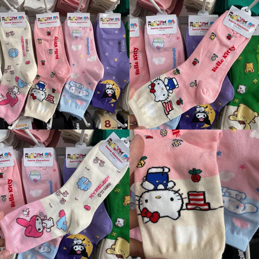 Neuankömmling Koreanischer Cartoon Niedliche Katze und Yu Gui Hund Bunte Mid-Calf Socken für Mädchen