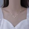 2025 Elegant Zircon Wheat Ear Necklace with Niche Design – Light Luxury High-End Clavicle Chain