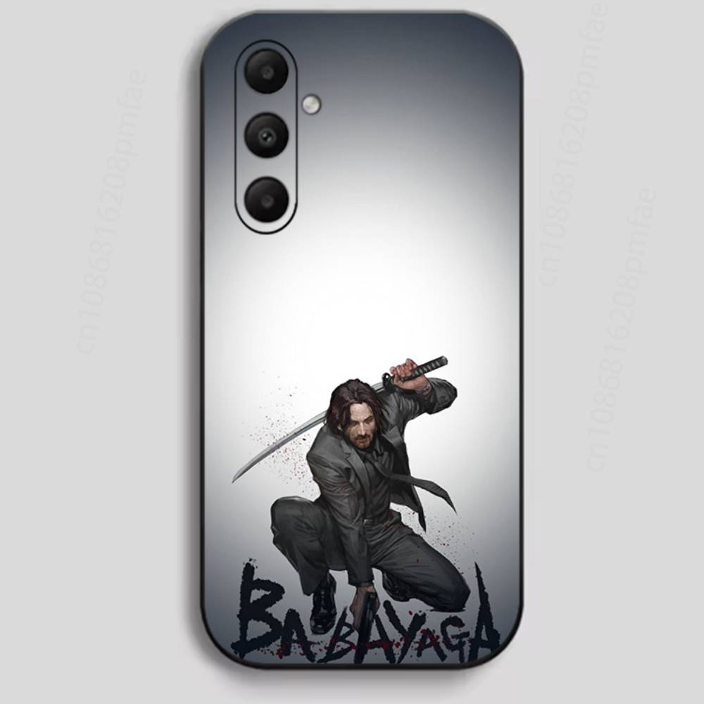 Cool J-John Wick Phone Case for Samsung Galaxy A73,23,53,33,24,72,22,52,32,54,A34 Soft Cover