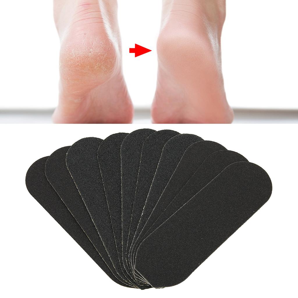 10Pcs Foot File Replacement Pads 13.8x4.5cm Cracked Skin Corns Callus Removal Pedicure File Refill Pads