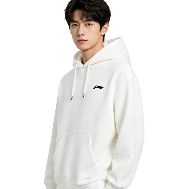 Li-Ning Sweatshirts Men's White Hooded (Non-detachable) Moderate Other