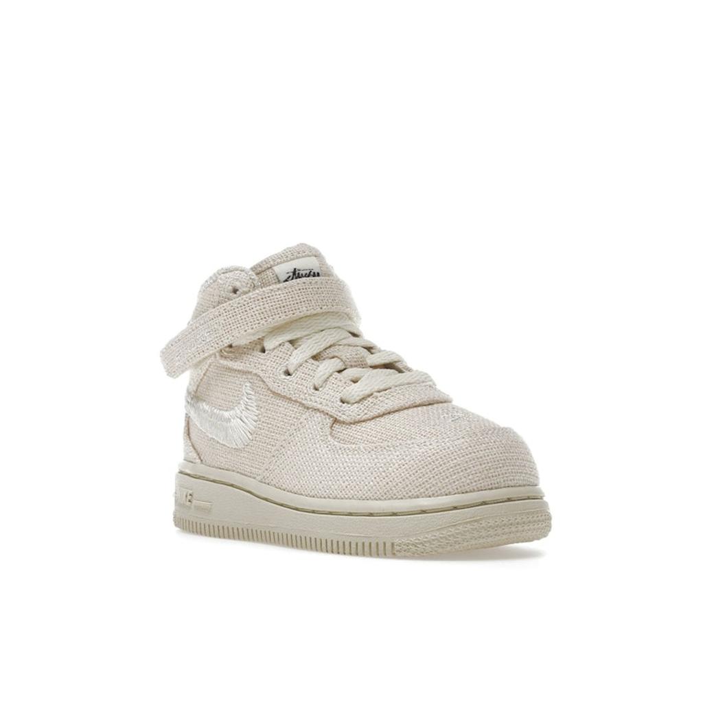 Stussy X Nike Air Force 1 Mid TD Fossil Baby Sneakers Tan DN4159-200