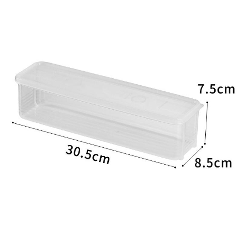 1Pc For Kitchen Pantry Organizer Long Rectangular Box For Cereal Pasta Vegetables Airtight Plastic Food Storage Box Containers