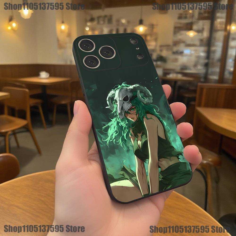 BleachS N-Nelliel-s Phone Case For iPhone 17,16,15,14,13,12,11,Pro,XS,Max,XR,Plus,E,SE4,Mini Black Soft Cover