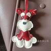 2025 Popular Schnauzer Dog Leather Gifts Personalized Creative Puppy Car Keychain Bag Pendant Wholesale