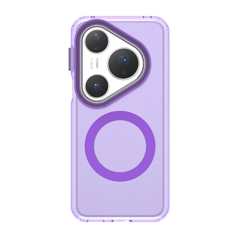 

For Huawei Pura 80 Pro Case Huawei Pura 80 Pro Plus Cover Magnetic Matte Durable Bumper Protective Phone Cases Pura 80 Pro Funda Huawei Pura 80 Pro+ фиолетовый