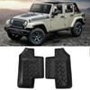 Pair Rear Floor Mat Non Slip Rubber Door Foot Pad Fits for Jeep Wrangler JK 2 Doors 2007 2017