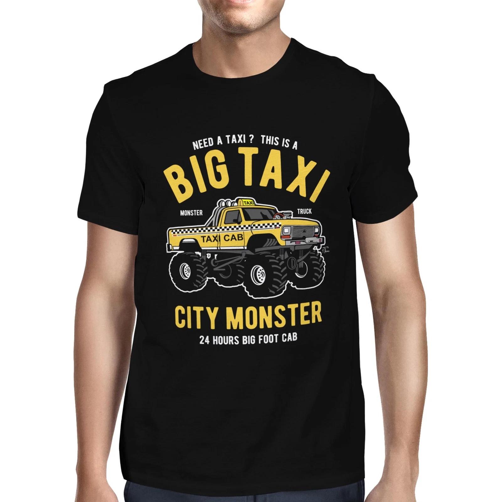 1Tee Mens Big Taxi, City Monster T-Shirt M