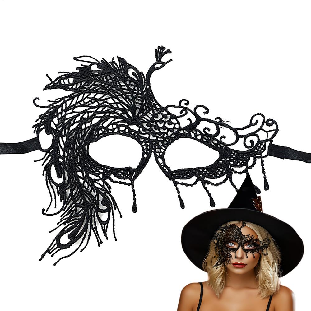 Lace Black Eye Cover Women Carnival Face Masque Festivals Decoration Blindfold For Women Girls Teens Halloween Christmas