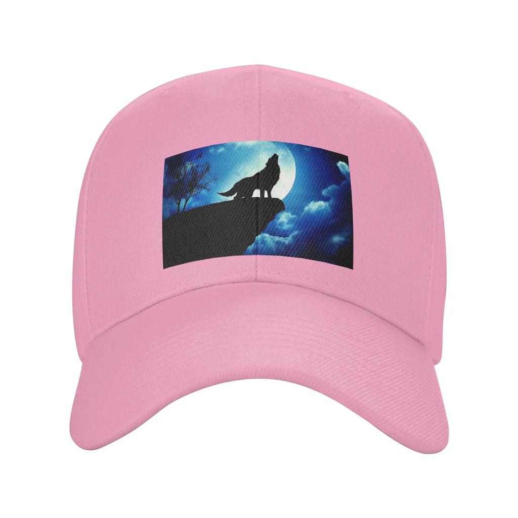 Howling Wolf Baseball Caps Snapback Fashion Baseball Hats Breathable Casual Casquette Outdoor Unisex