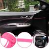 5M Pink Car Interior Trim Strips Universal Car Gap Fillers DIY Flexible Strip Garnish Auto Molding Line Decorative Accessories