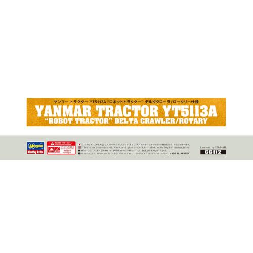 Hasegawa 1/35 Construction Machinery Series Yanmar Tractor YT5113A Robot Tractor Delta Crawler/Rotary Type Plastic Model Kit 66112 (Automobile)