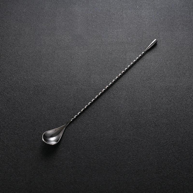 Agitatoare de cocktail cu mâner lung Barman Mixing Stick Linguri Oțel inoxidabil Barman Kit Accesorii Whisky Shaker Bar Bucătărie