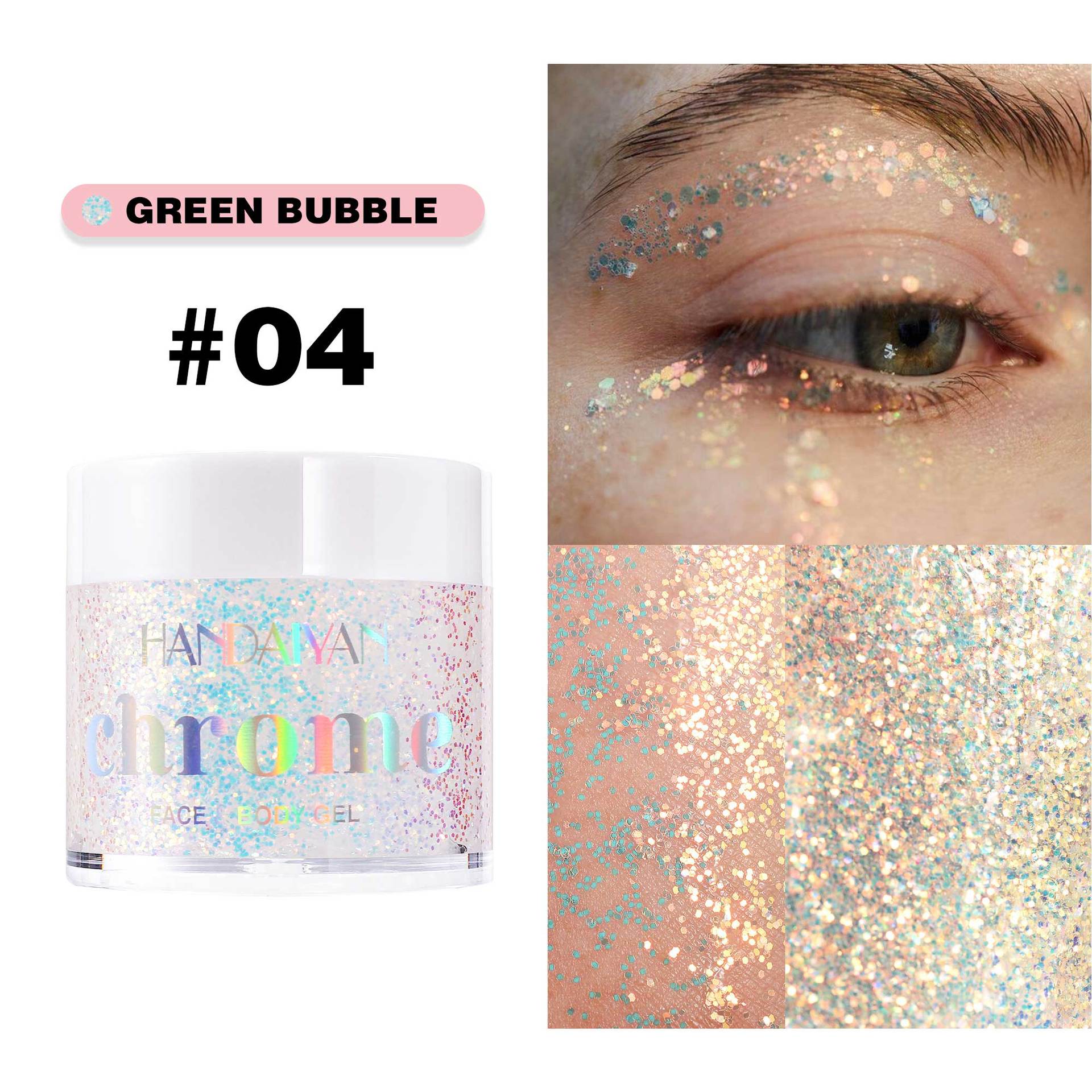 

Блестящий гель для тела Mermaid Густой тонкий блестящий гель для волос на лице Тела для музыкального фестиваля концерта рождественской вечеринки Аксессуары