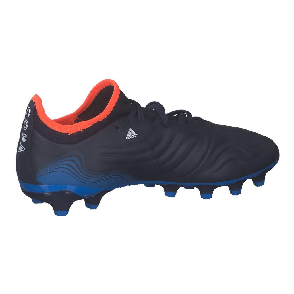 Adidas Copa Soccer Cleats for Soil and Artificial Team Navy Rush Size 2E Sense.3 HG/AG Turf, LSB77, Blue/Footwear White/Blue (GW4966), 24.5 Cm,