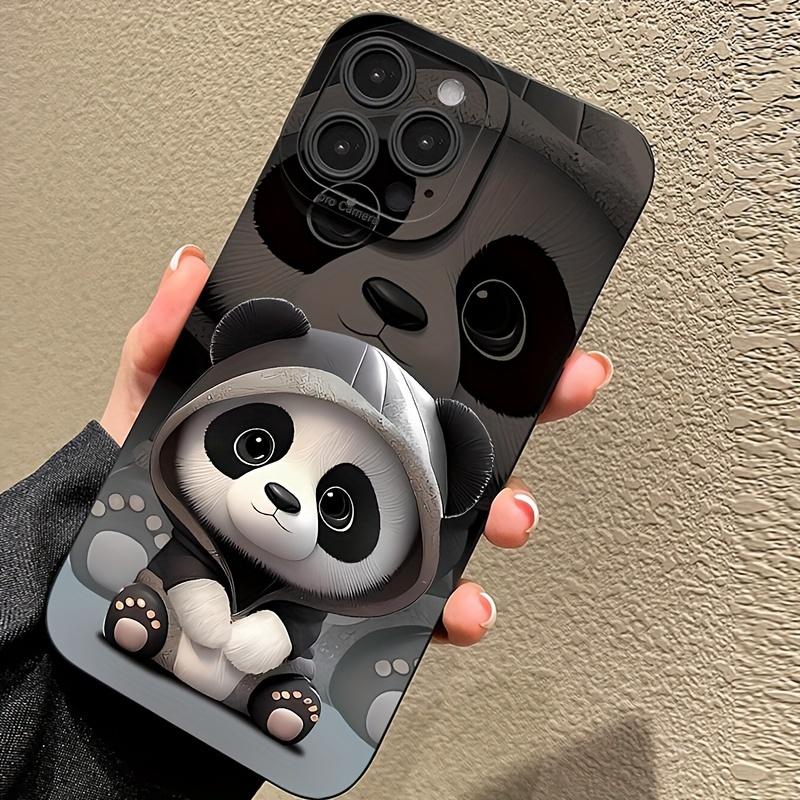 Panda graphic phone case for iPhone 15 14 13 12 11 x XR Xs SE2 SE 8 7 plus pro Max mini silicone back cover