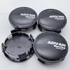 4pcs 62MM Car Wheel Center Caps With ADVAN Racing Logo Emblem Badge Wheel Hubcap Rims Dust Cover for Toyota Car Accessories