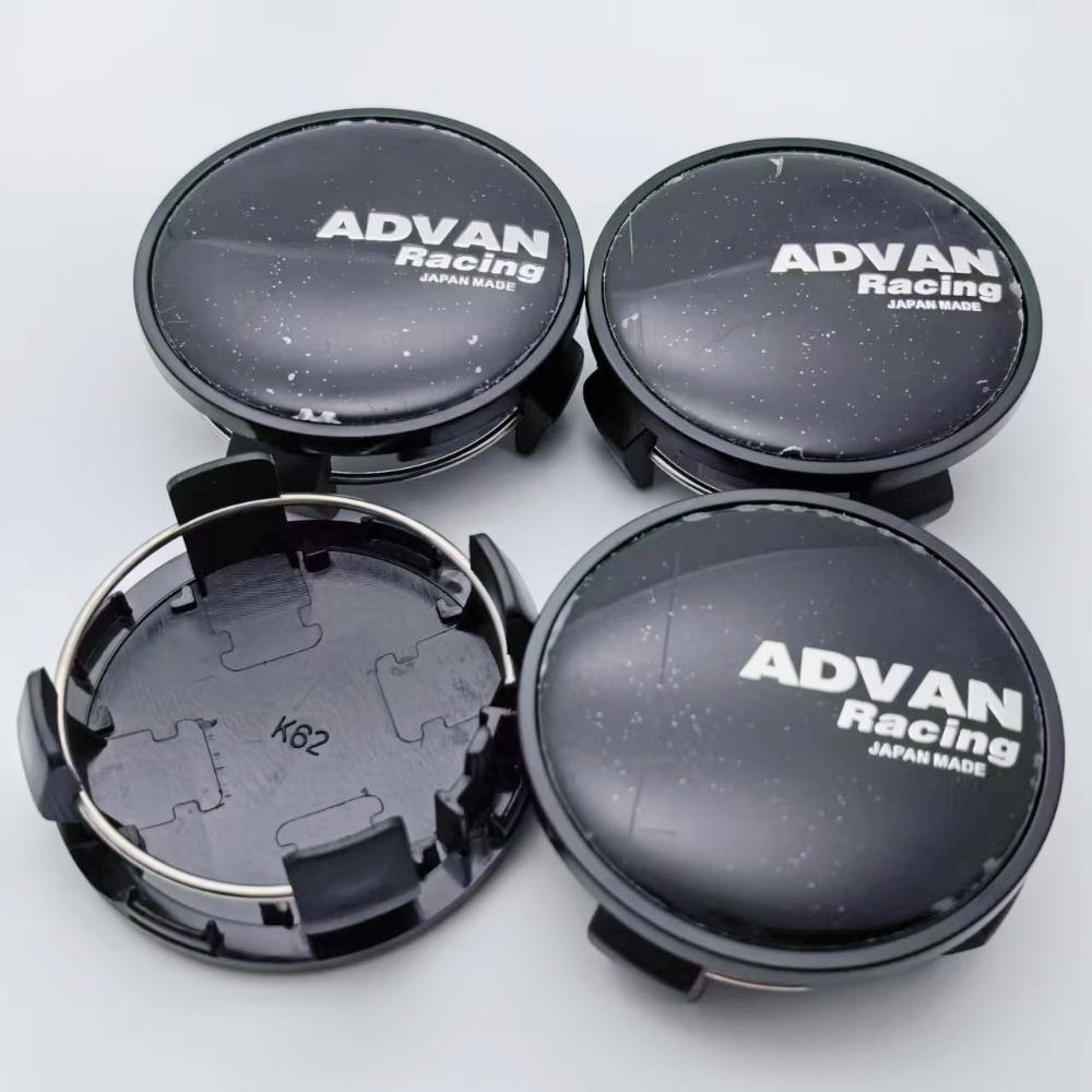4pcs 62MM Car Wheel Center Caps With ADVAN Racing Logo Emblem Badge Wheel Hubcap Rims Dust Cover for Toyota Car Accessories