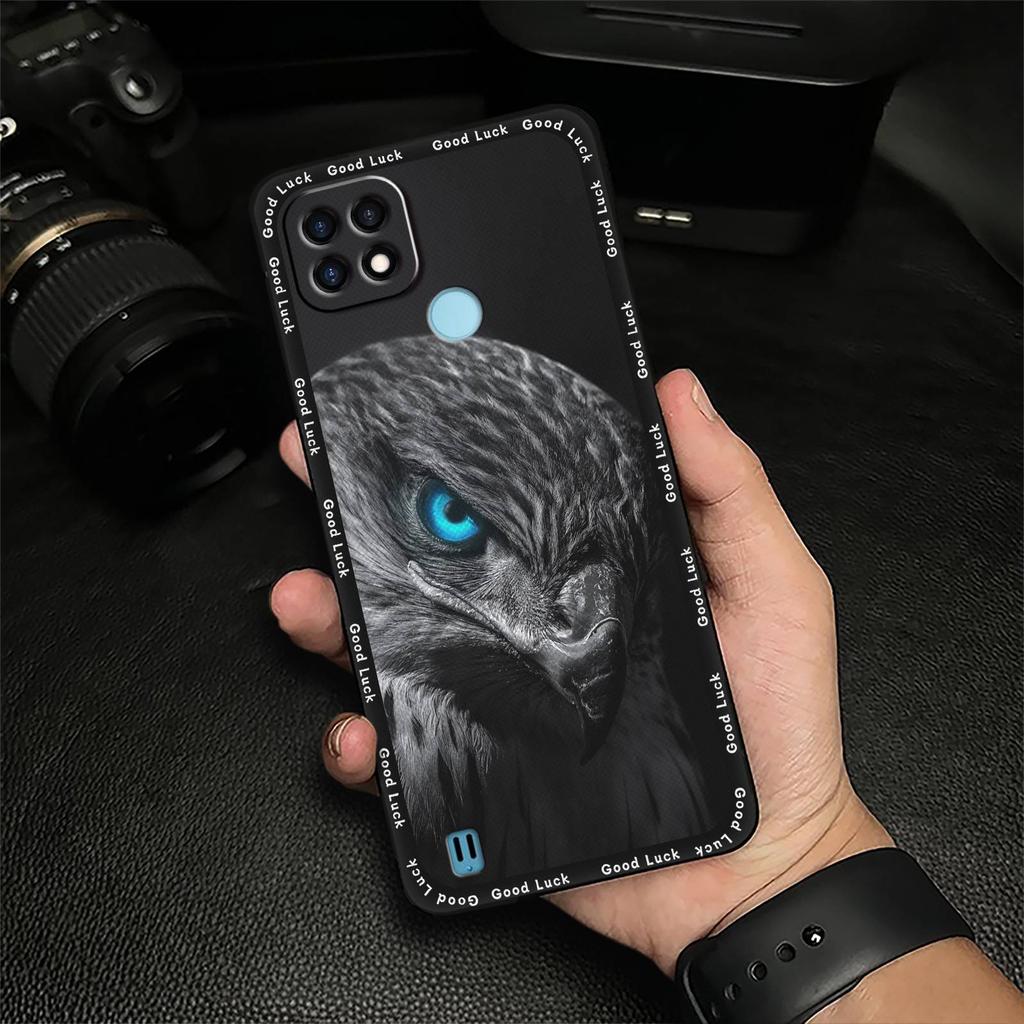 Niedliche stoßfeste Handyhülle für OPPO Realme C21 Cartoon-Hülle TPU Silikon Softcase Wasserdicht Modisches Design Vollständiger Schutz