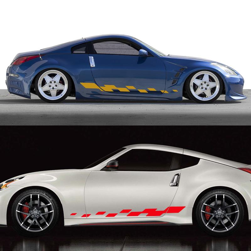 Car Side Stripe Sticker DIY Auto Vinyl Film Decals Tuning Accessories For Nissan 350Z 370Z Z-Cars Fairlady Z33 Z34 Racing Sport