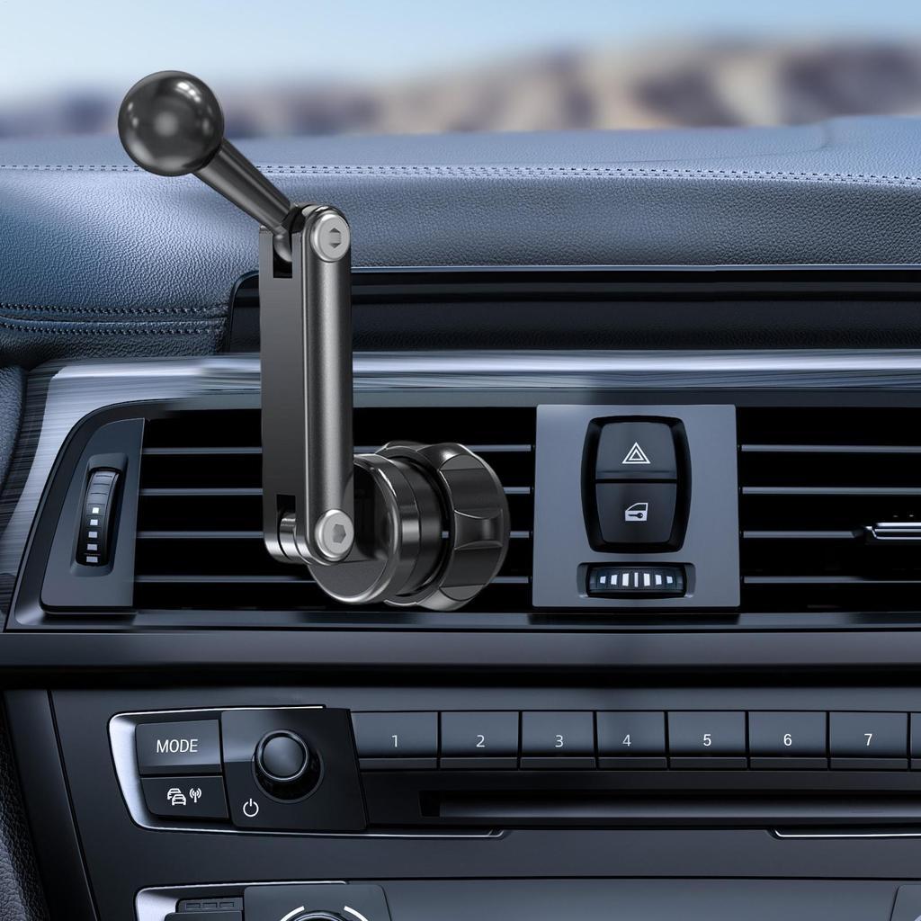 Car-mounted Ball Joint Extension Rod 17mm Ball Joint Adapter Aluminum Alloy Extension Arm Car Phone Stand Rotating Rod