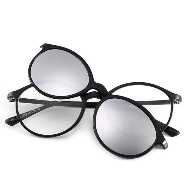 2223 Magnetclip-Brille mit rundem Rahmen für Kurzsichtigkeit 0 -0,5 -1,0 -1,5 -2,0 -2,5 -3,0 -3,5 -4,0 -4,5 -5,0 -5,5 -6,0