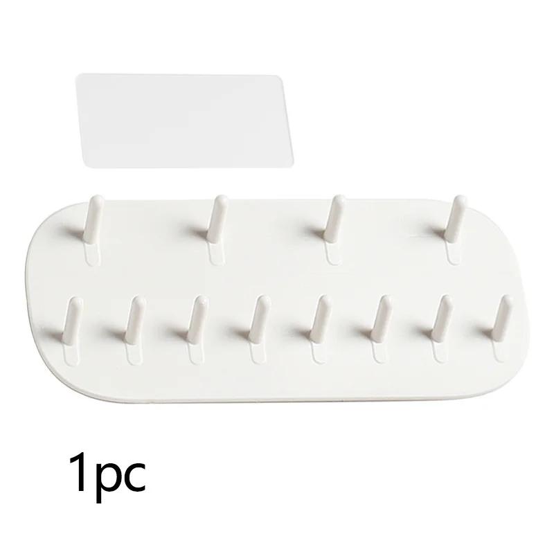 Jewelry Storage Hook Wall Mounted Perforated Free Ring Earrings Necklace Hanger Household Women's Jewelry Storage Hook