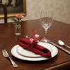 5PCS Artificial Flower Napkin Ring Elegant Romantic Design Napkin Holder Heart Symbol Napkin Buckle Valentine's Day