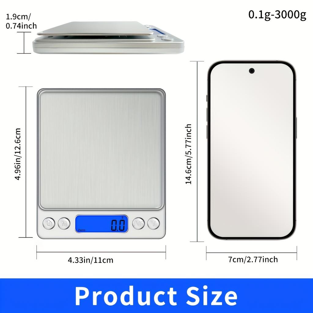 High Precision Digital Kitchen Scale - (Battery Not Included), Appliances for Kitchen