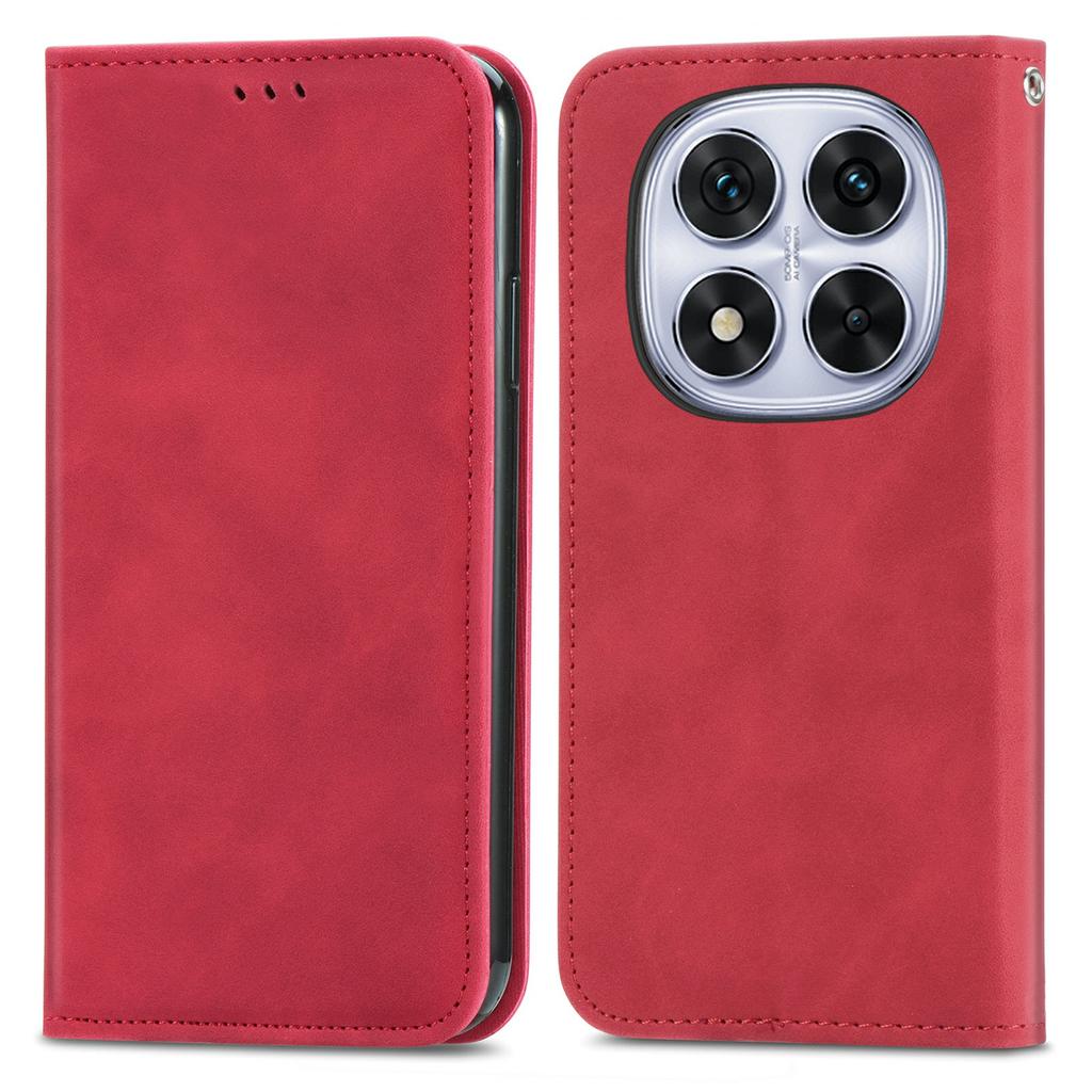 For Xiaomi Poco M8 Pro 5G/Redmi Note 15 Pro+ 5G (Global) Leather Case with Card Holder Magnetic Absorption Phone Cover