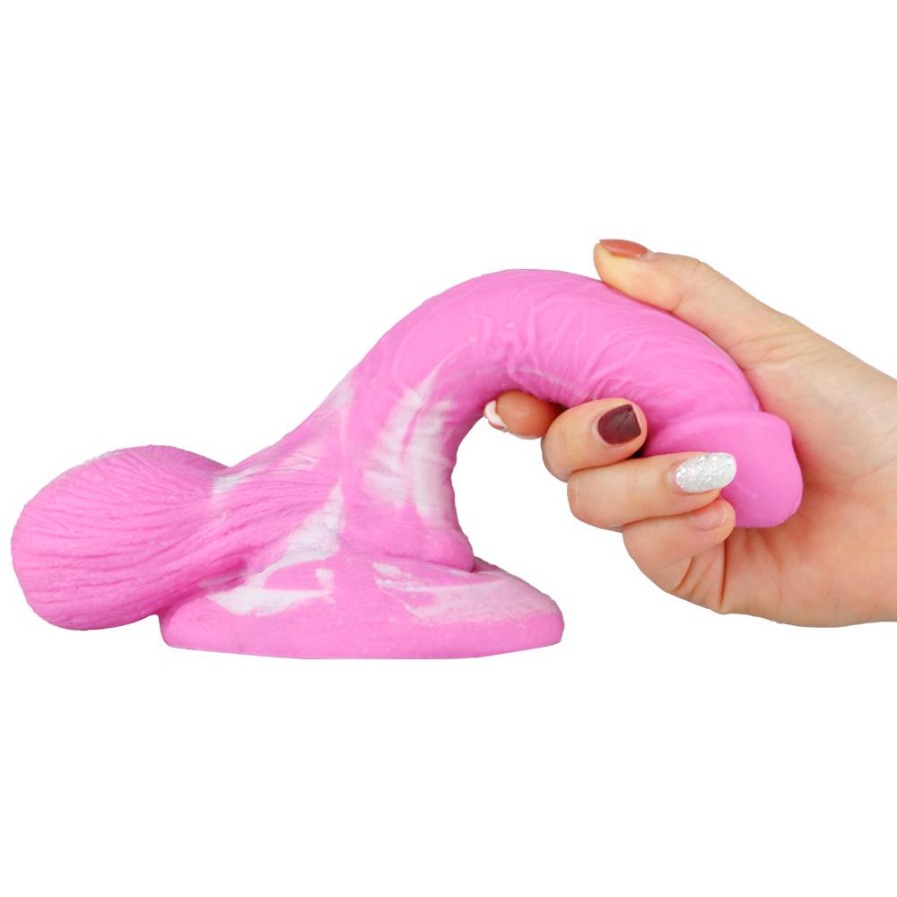 Female Mixed Color Masturbation Device Liquid Silicone Simulation Penis Anal Anal Plug Expansion Anal Big Penis