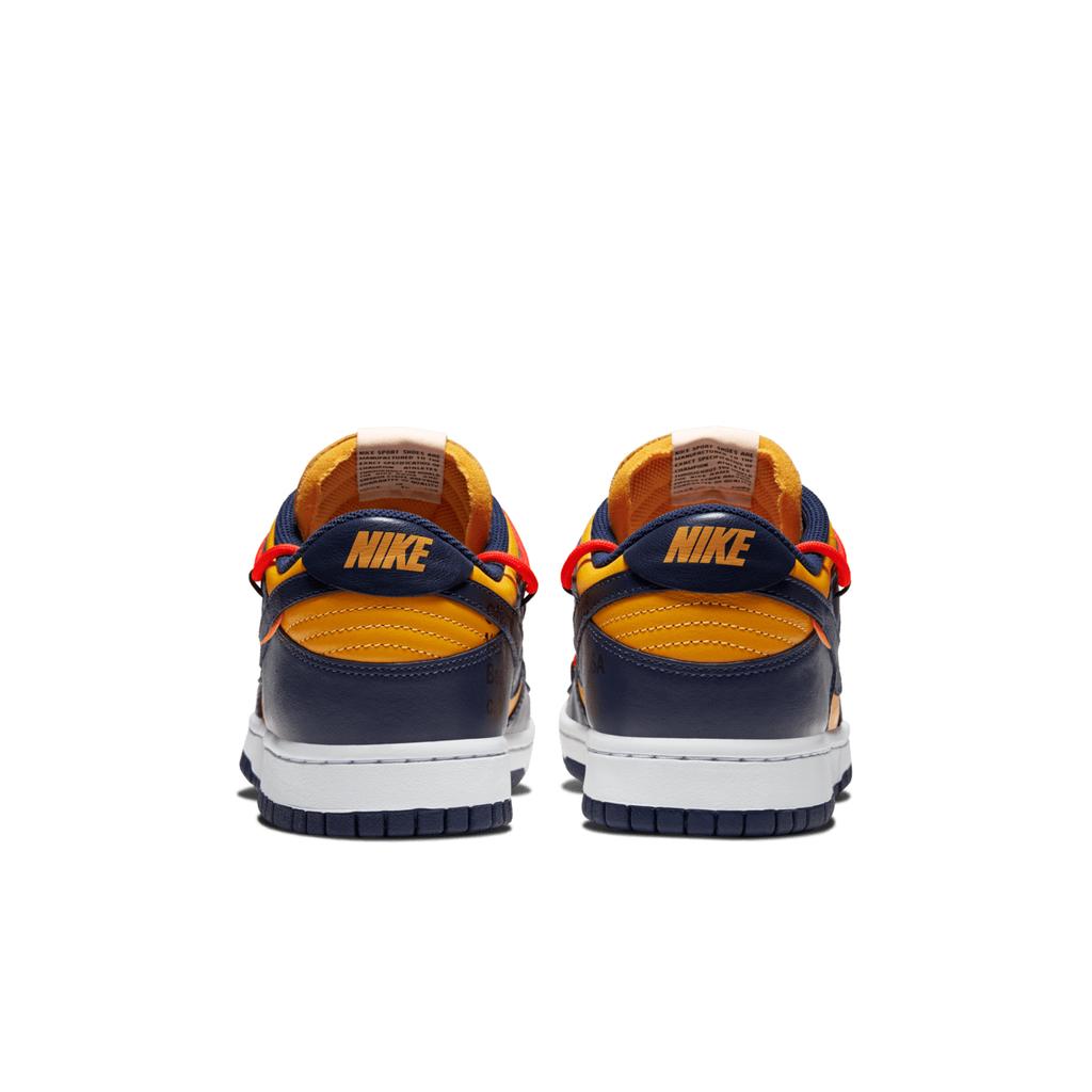 CT0856-700 Off-White A Nike Dunk Low LTHR University GoldMidnight Navy (Men's)