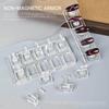 Clear Nail Display Tray 5/10 Slots Scratch Resistant Surfaces Optimal For Nail Salon Demonstration And Photography