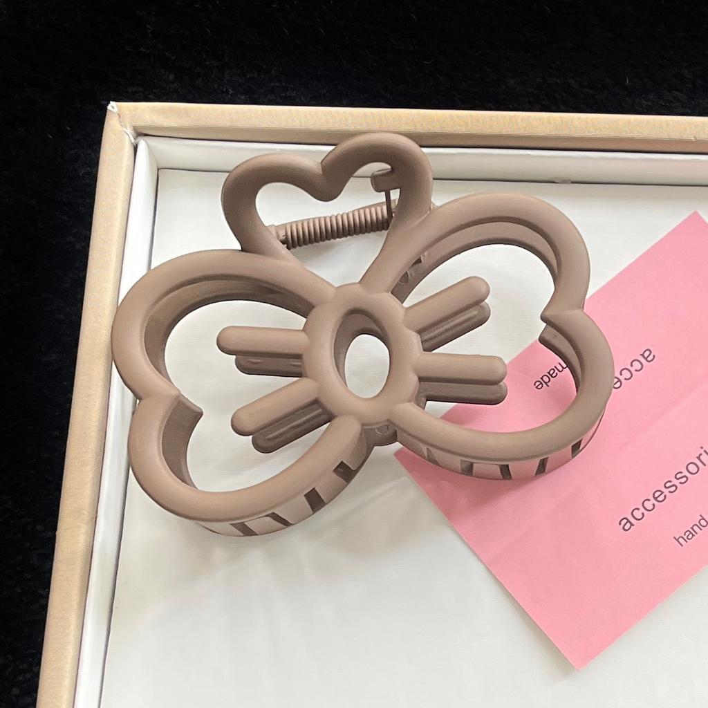 Bonbonfarbene Katzen Schleife Haarspange Damen Plastik Krallenklemme Mode Krabben Haarspange für Mädchen Süße Haarklammer Haaraccessoires