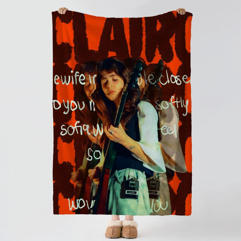 Music C-Clairo-o Throw Thick Comfort Flannel Quilt, Multi-scene Use Indoor Outdoor Daily Nap