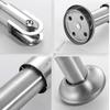 Q1FD 2Pcs Toilet Partition Foot Public Restroom Partition Fittings