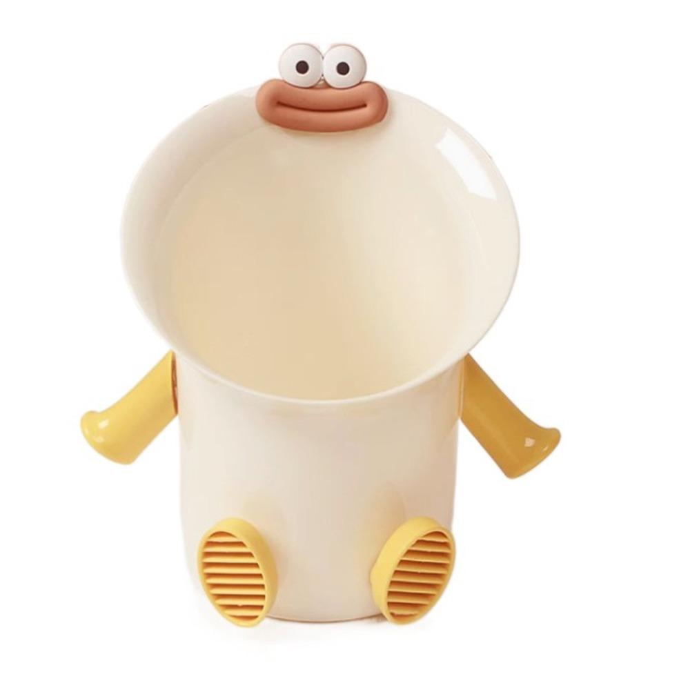 Cute Desktop Trash Can Large Caliber Paper Basket Multifunctional Rubbish Bin  Living Room