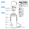 Skater Water Bottle with Stainless Sumikko Gurashi STGC6N 2-Way Cup, Steel, Design, 600ml,