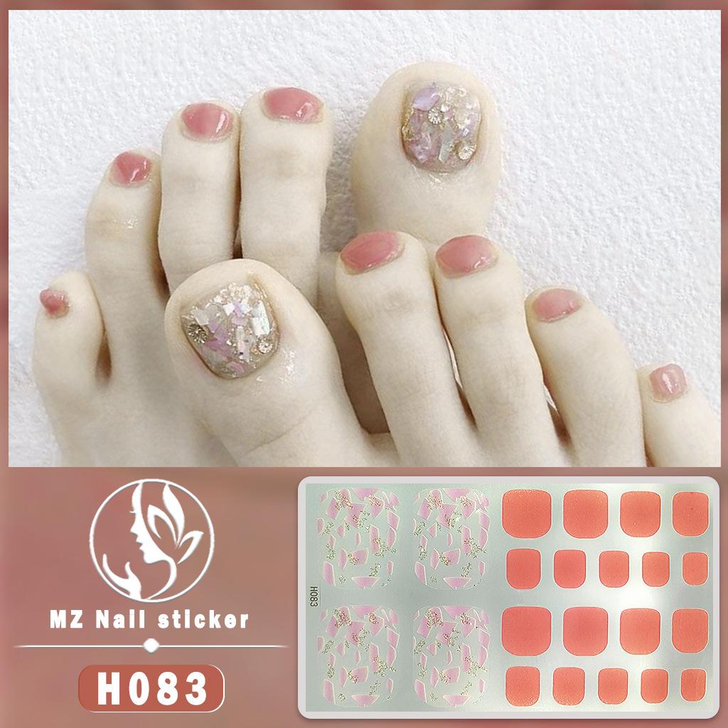 3D Faux Diamond Toe Nail Stickers, Waterproof Long-Lasting Skin Brightening Toe Nail Patches