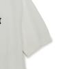 Emelbi Varsity Tuck Knit Open Collar Short Sleeve Knit Ny (Ivory)