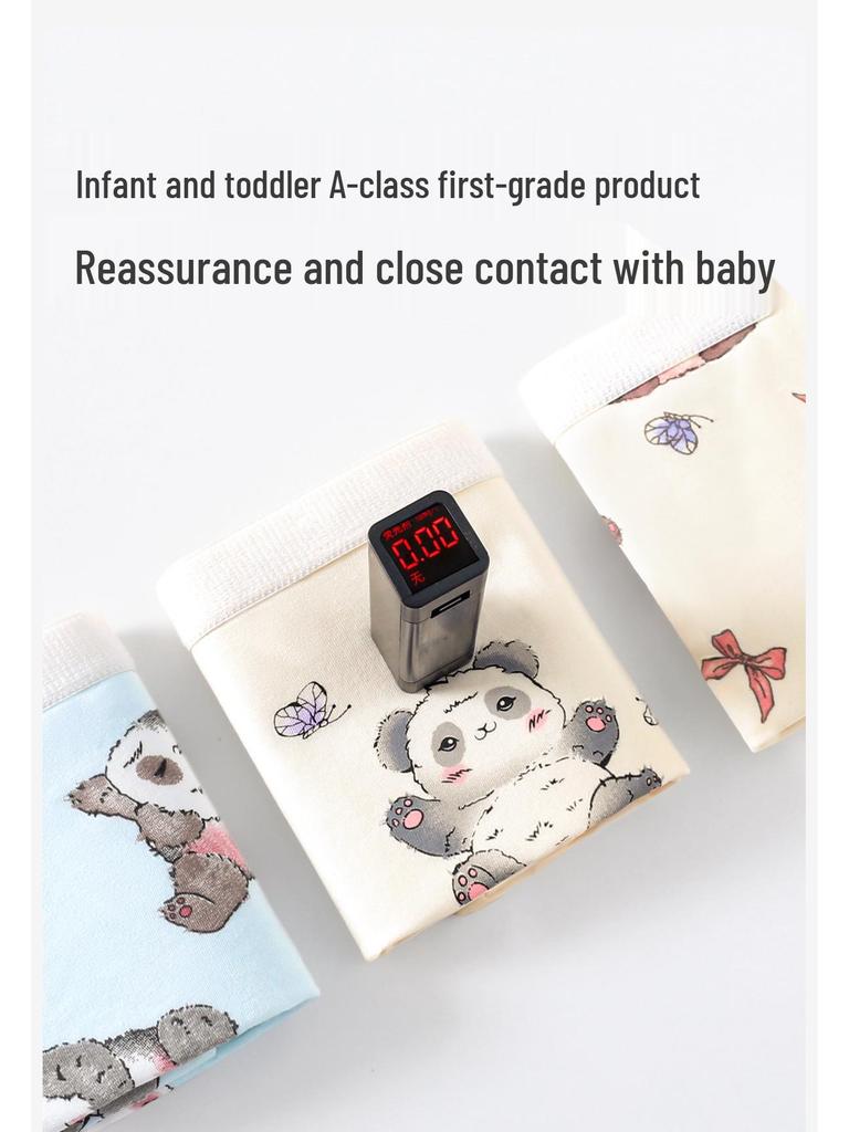 Girls' Pure Cotton Boxer Briefs - Class A, No-Pinch Design, Soft Cotton Crotch for Students and Toddlers