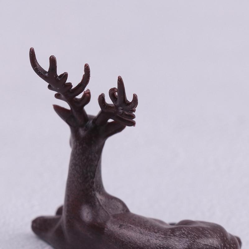 Miniaturní domeček pro panenky Socha jelena Elk Ornamenty Doplňky k dekoraci domečku pro panenky